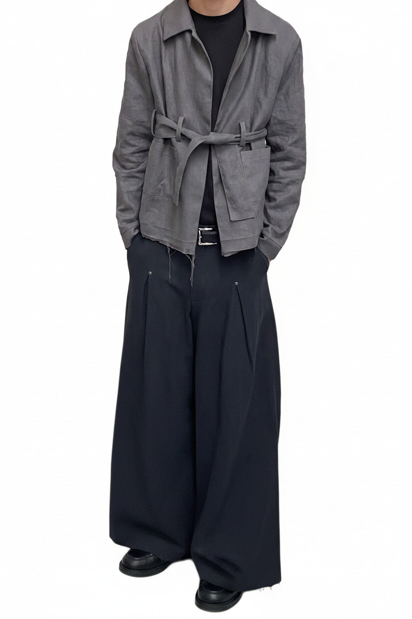 Wideleg Linen Pants